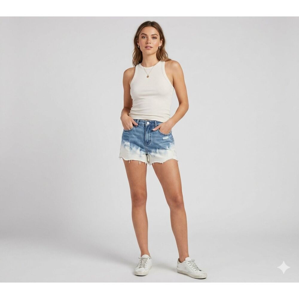 New BLANKNYC The Barrow Vintage High Rise Short in 90s Y2K Baby Bleached Size 26